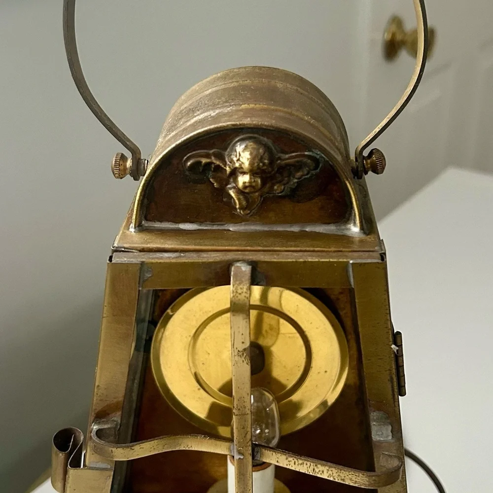 Vintage rare African Queen brass ship lantern